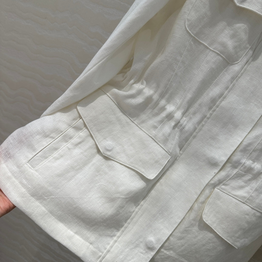 Loro 25fw linen jacket