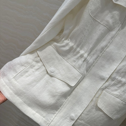 Loro 25fw linen jacket