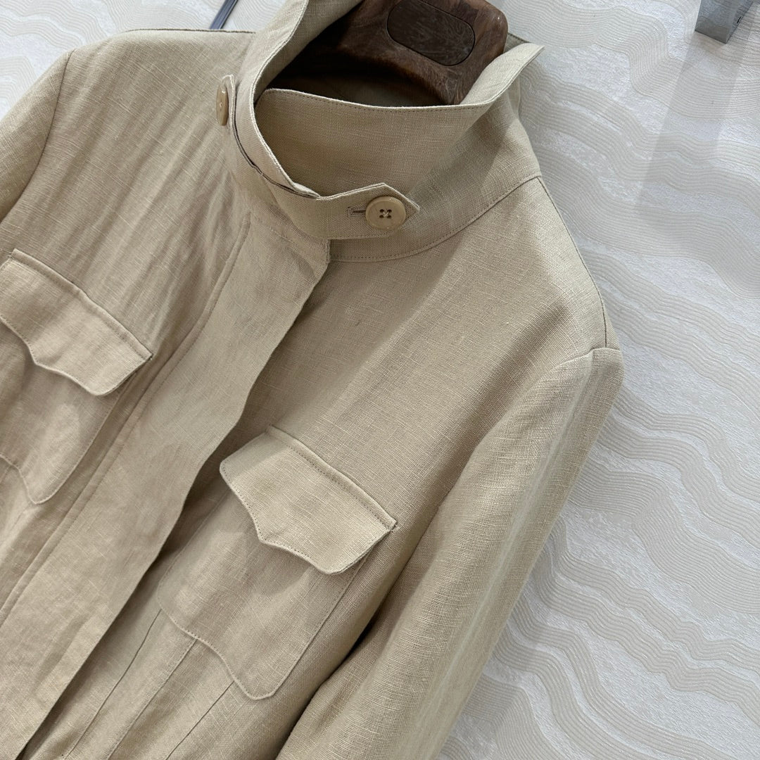Loro 25fw linen jacket