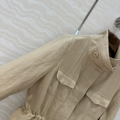 Loro 25fw linen jacket
