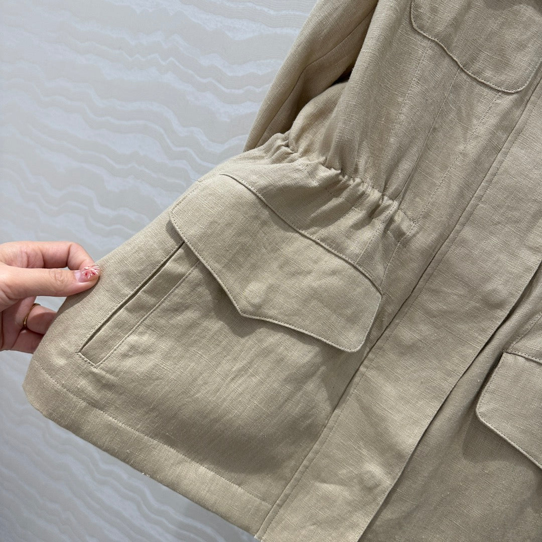 Loro 25fw linen jacket