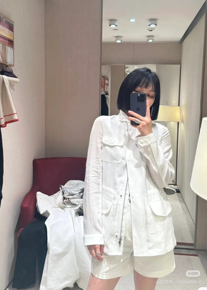 Loro 25fw linen jacket