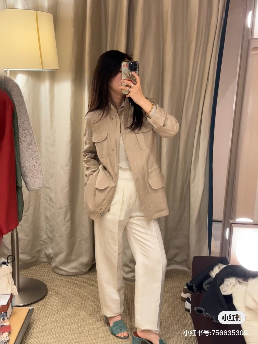Loro 25fw linen jacket