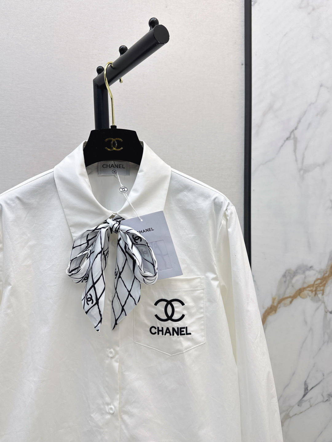 Chan 25fw scarf shirt