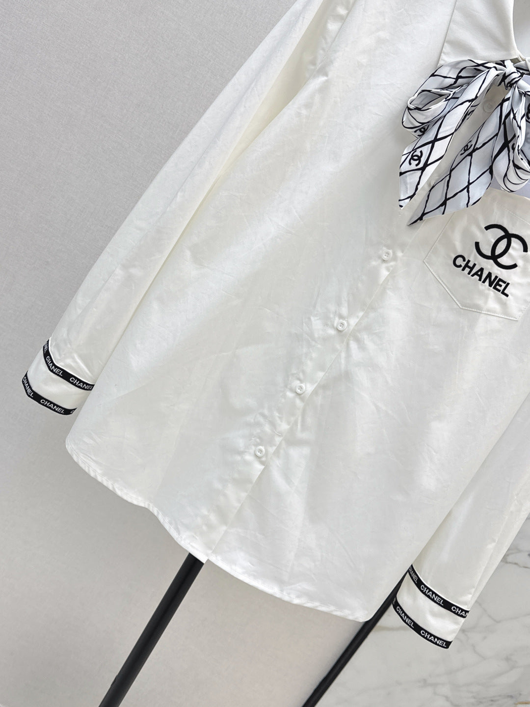 Chan 25fw scarf shirt