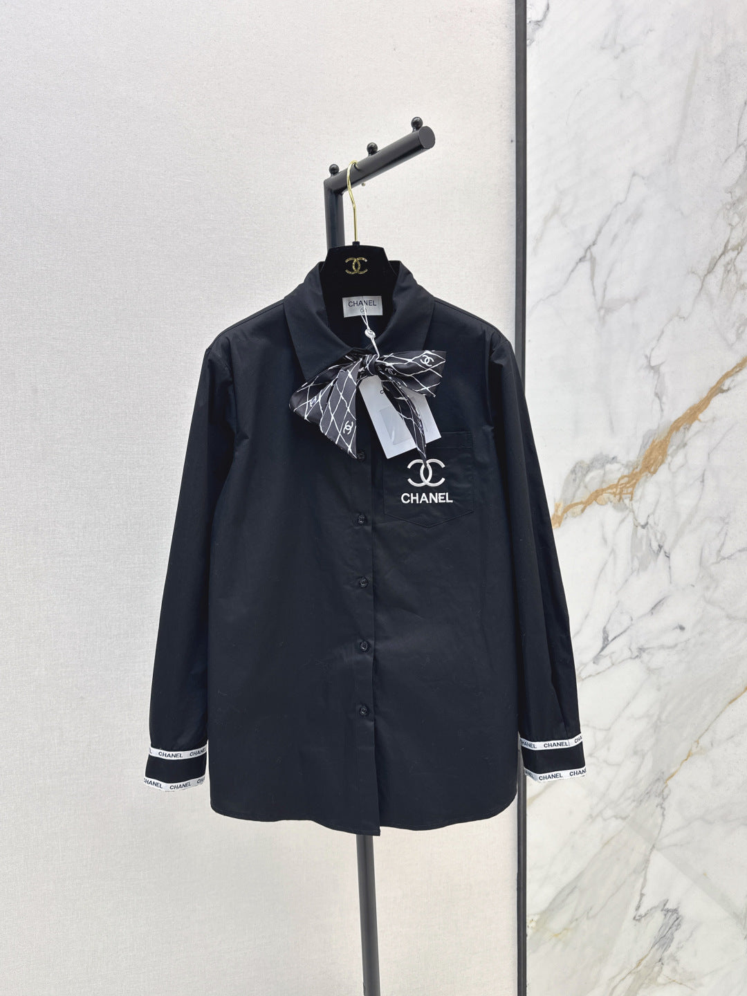 Chan 25fw scarf shirt