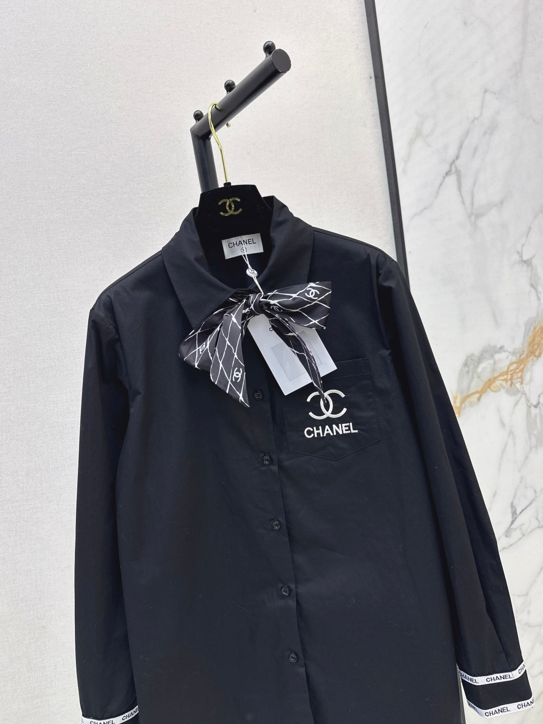 Chan 25fw scarf shirt