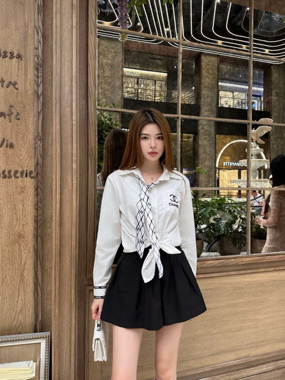 Chan 25fw scarf shirt