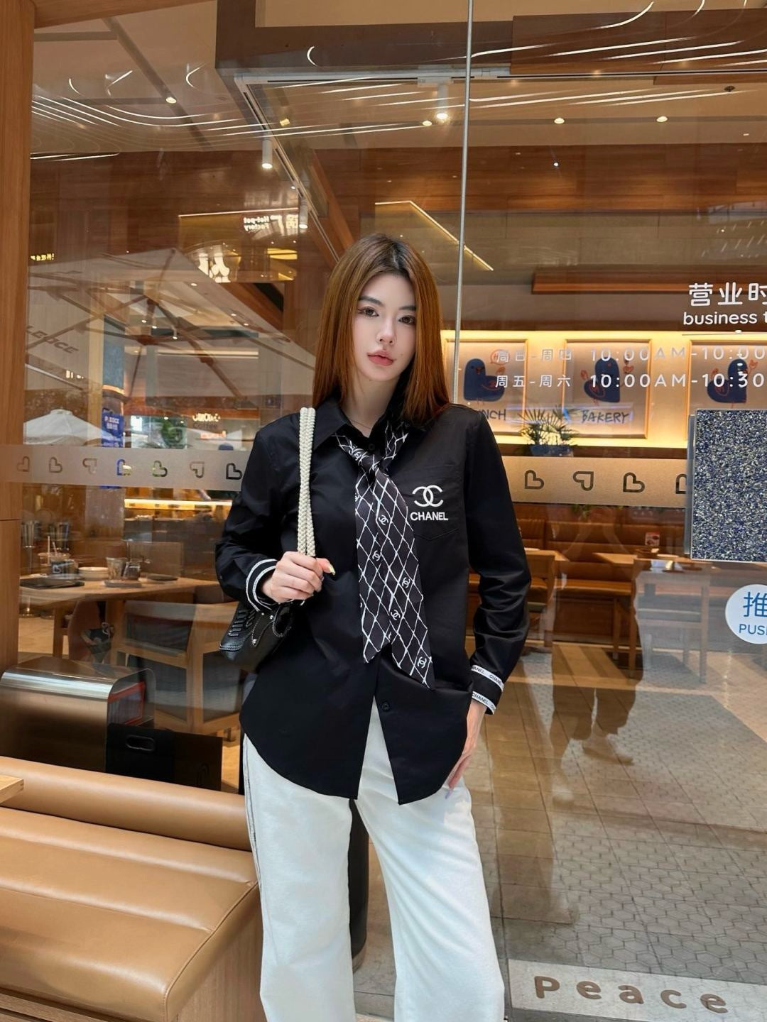 Chan 25fw scarf shirt