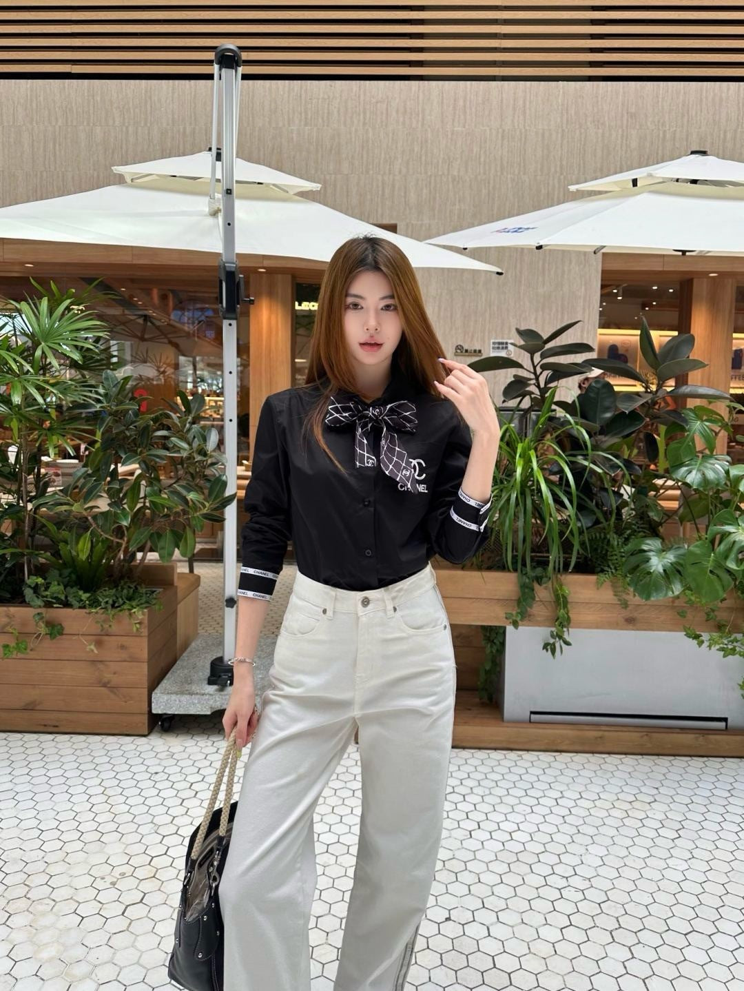 Chan 25fw scarf shirt