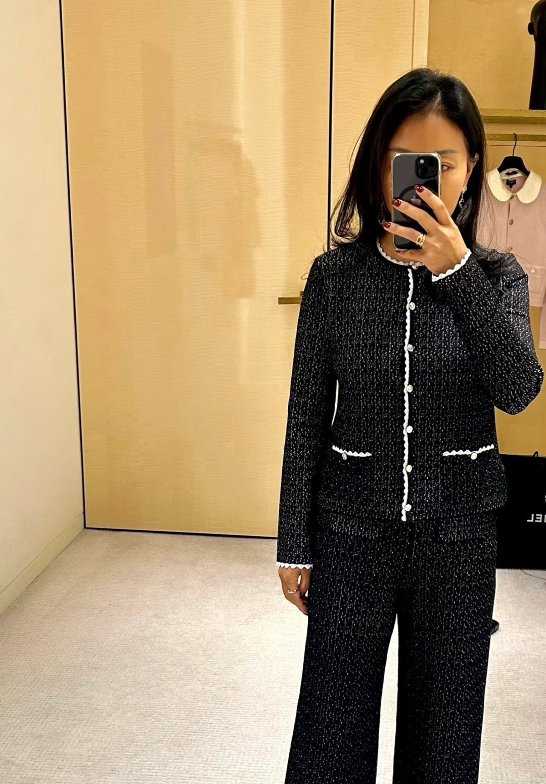 Chan 25fw knitted jacket