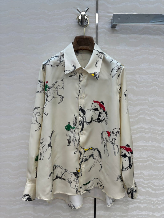 Loro 25fw silk shirt