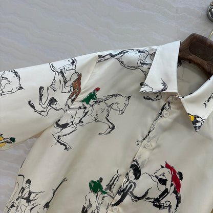Loro 25fw silk shirt