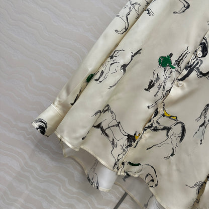 Loro 25fw silk shirt