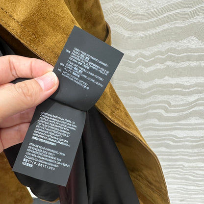 Saint 25fw sheep leather trench coat