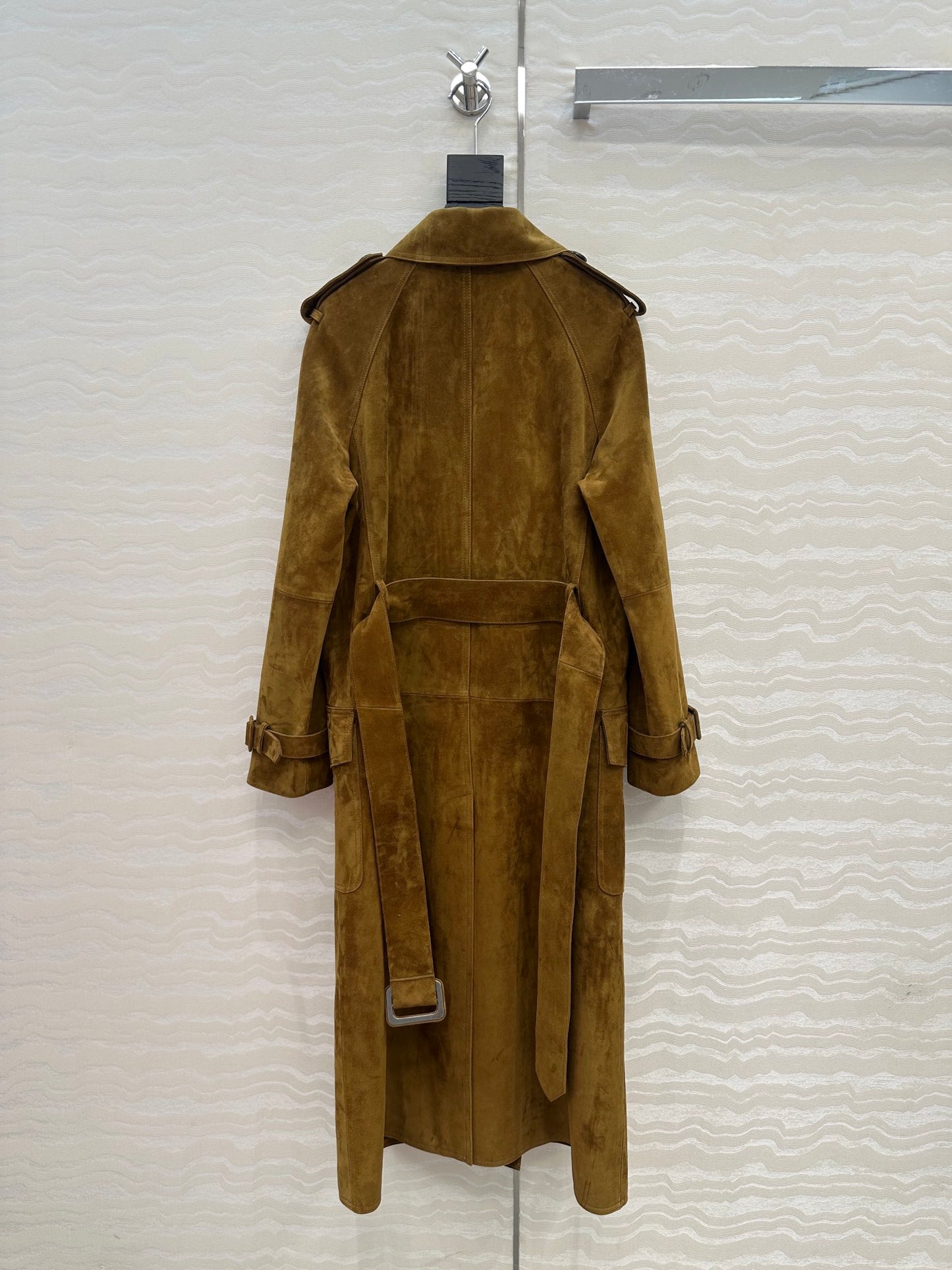 Saint 25fw sheep leather trench coat