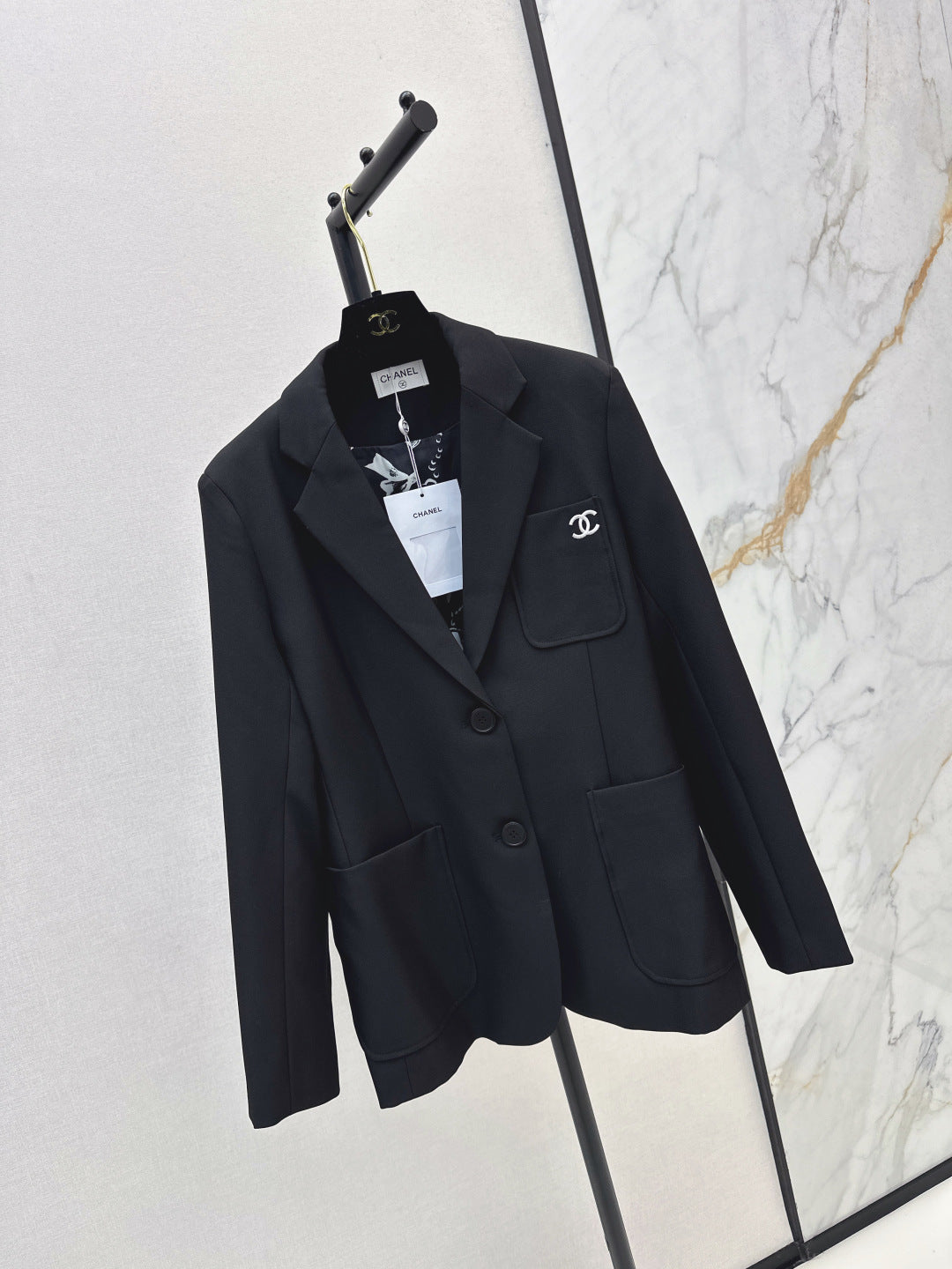 Chan 25fw embroidered blazer