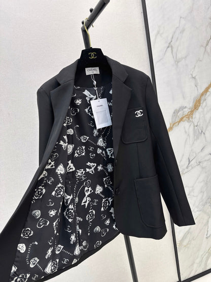 Chan 25fw embroidered blazer