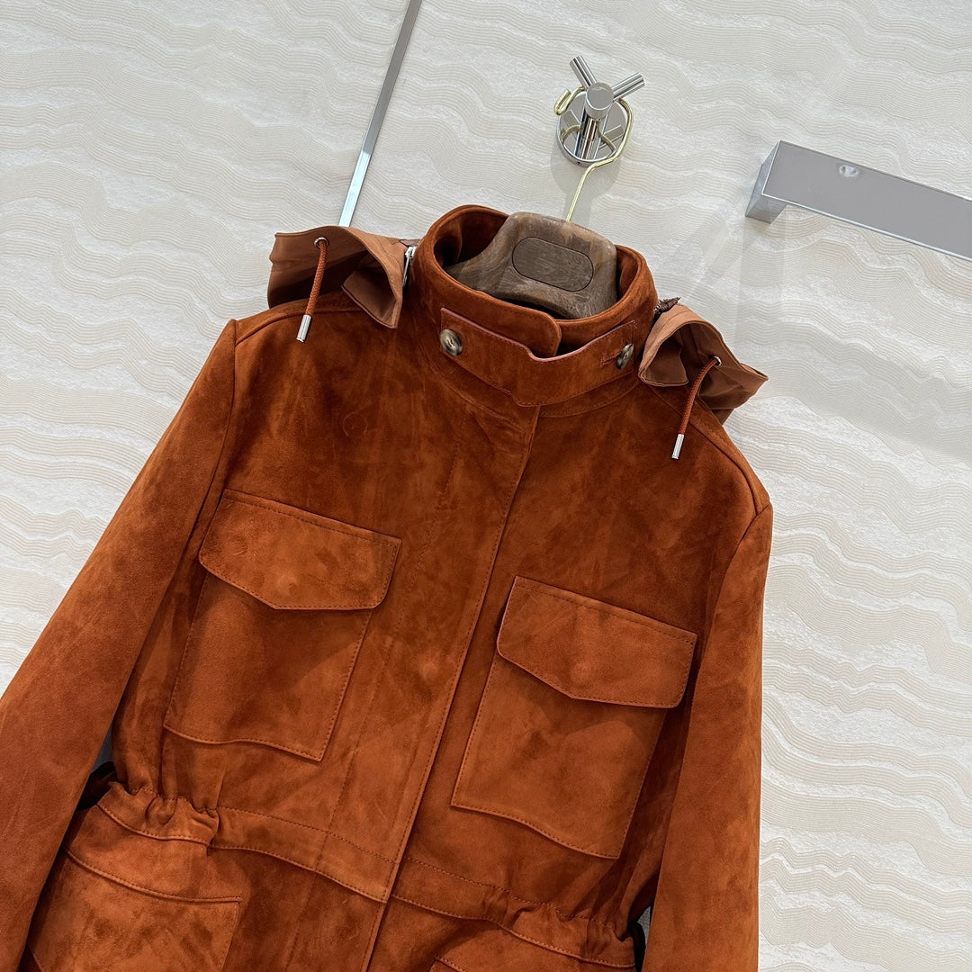 Loro 25fw leather jacket