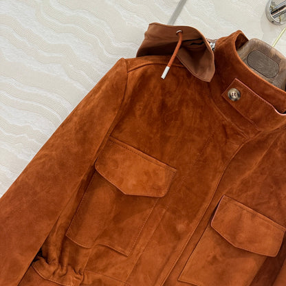 Loro 25fw leather jacket
