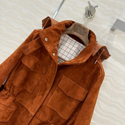 Loro 25fw leather jacket