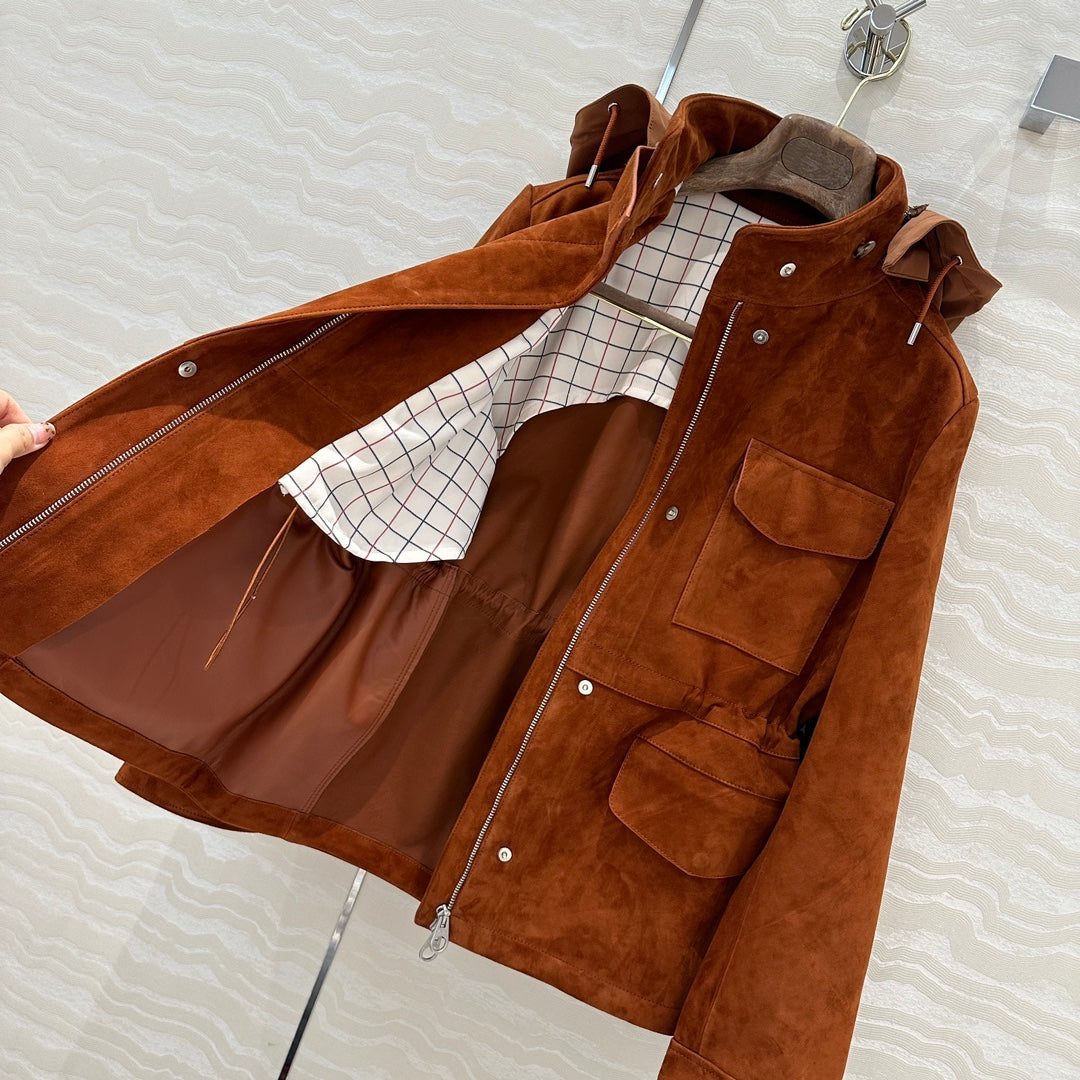 Loro 25fw leather jacket