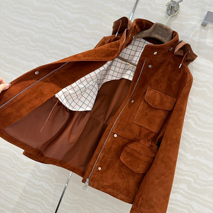 Loro 25fw leather jacket