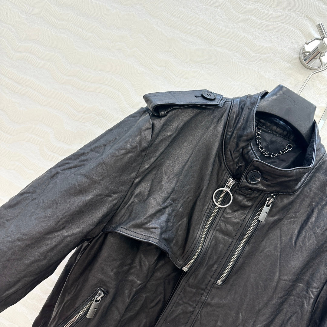 Brune 25fw leather jacket