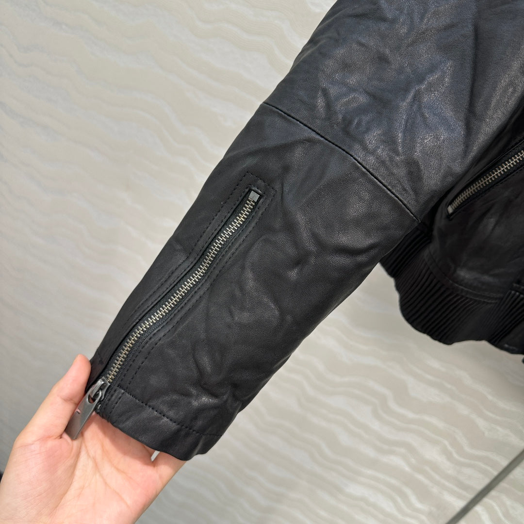 Brune 25fw leather jacket