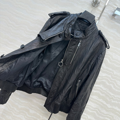 Brune 25fw leather jacket