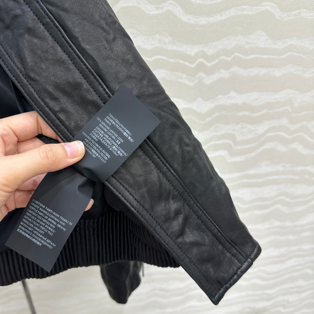 Brune 25fw leather jacket