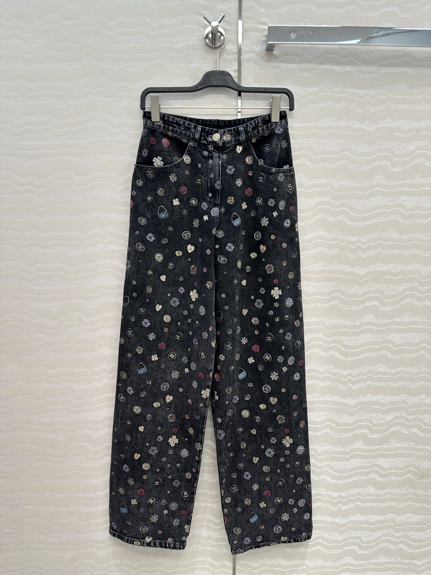 Guc 25fw printed jeans