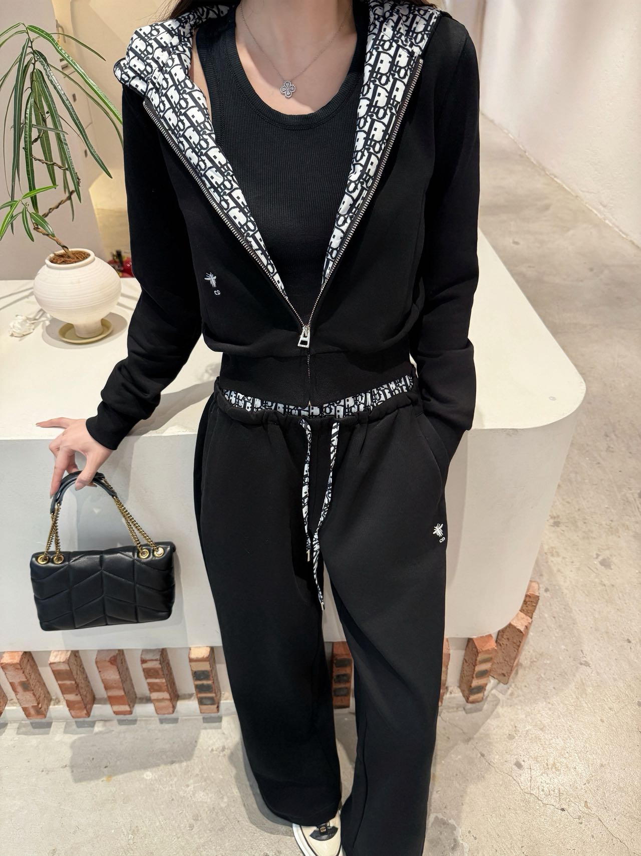 CD 25fw printed suit