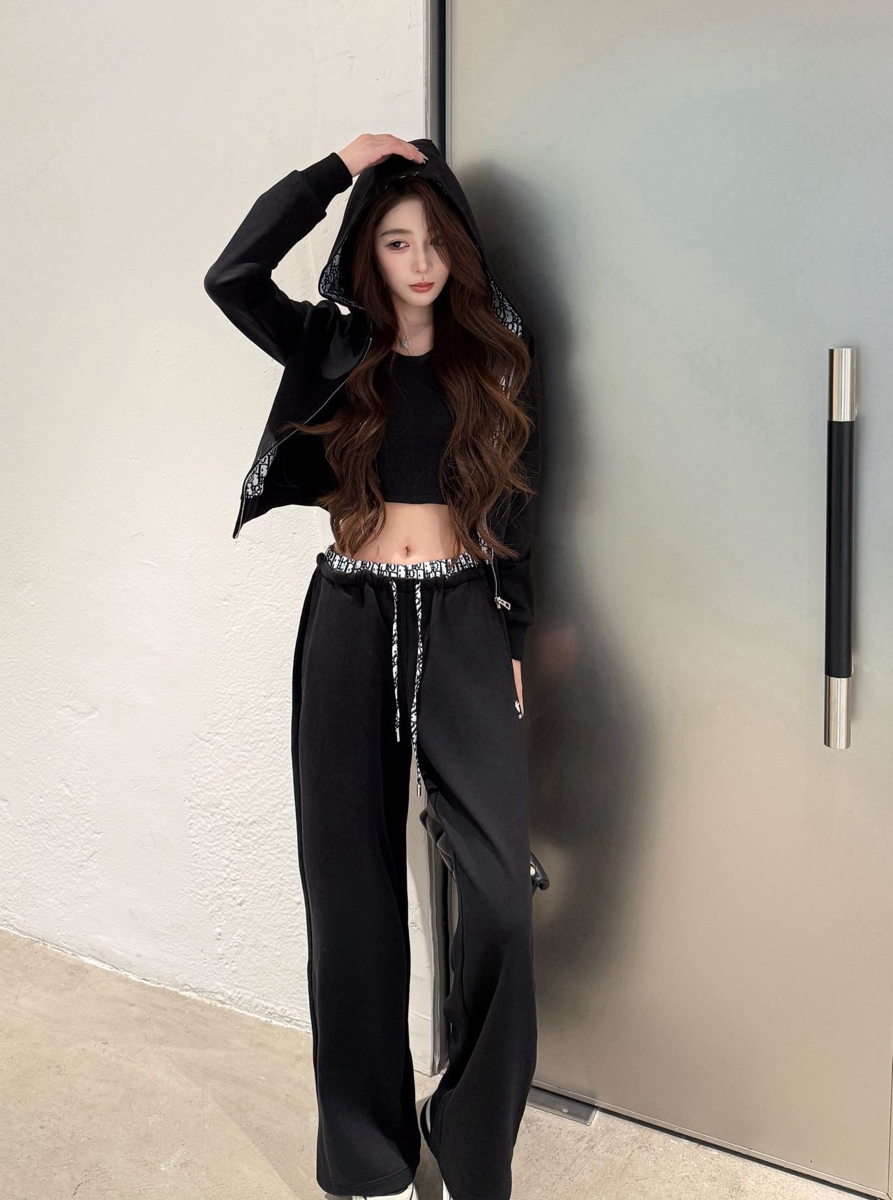 CD 25fw printed suit