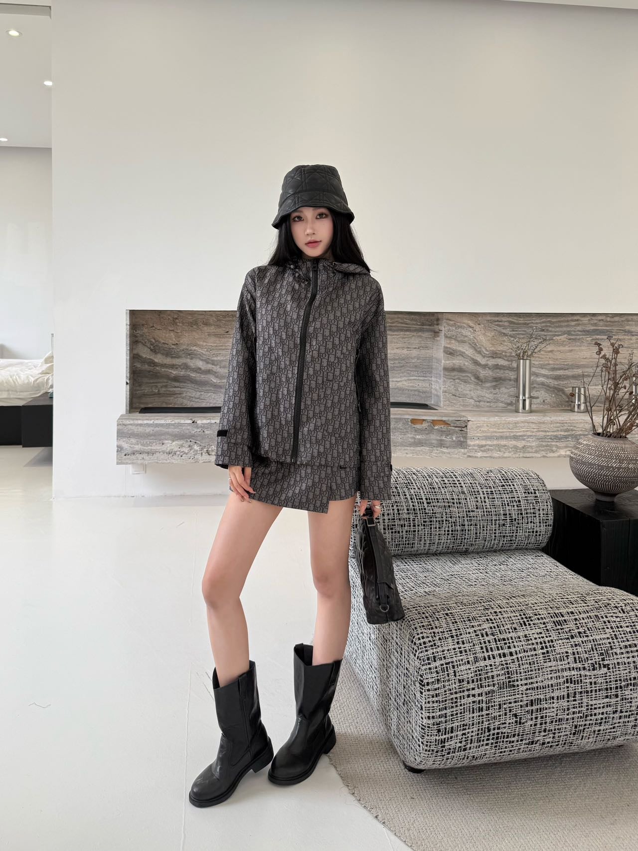 CD 25fw jacquard jacket