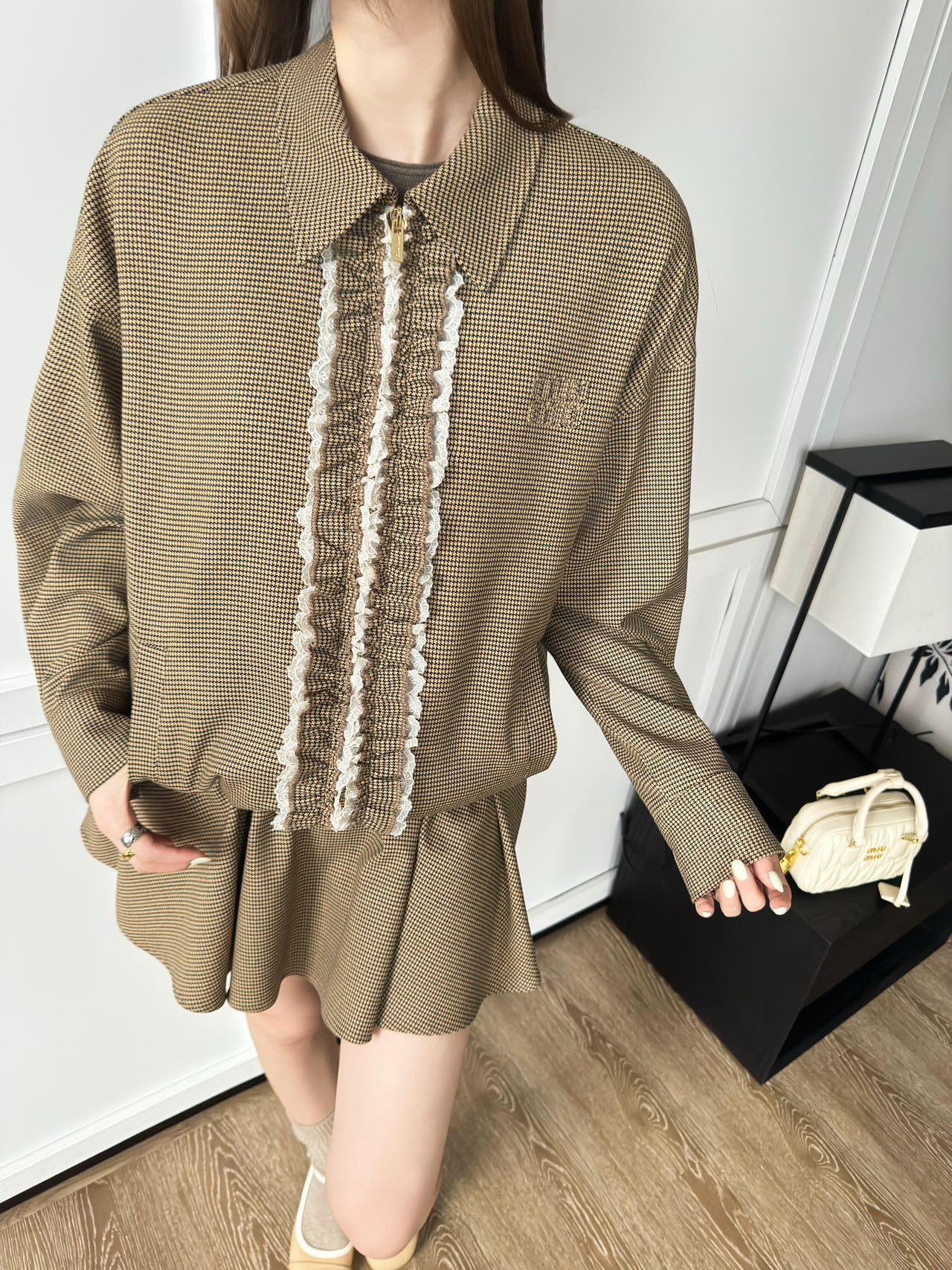 Miu 25fw pleated suit