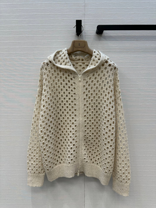 Brune 25fw hoodie cardigan