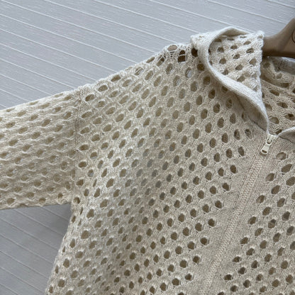Brune 25fw hoodie cardigan