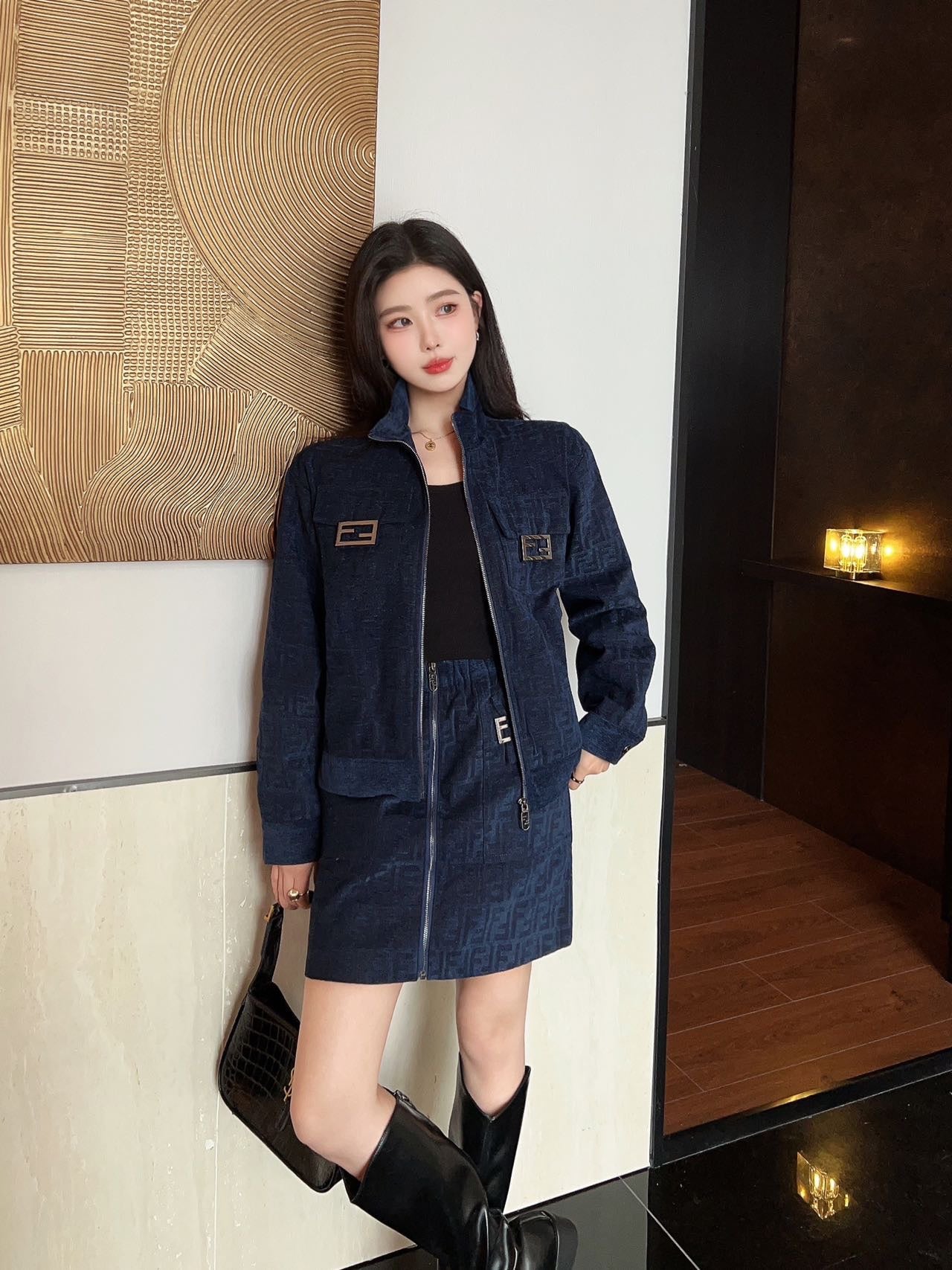 Fend 25fw jacquard suit