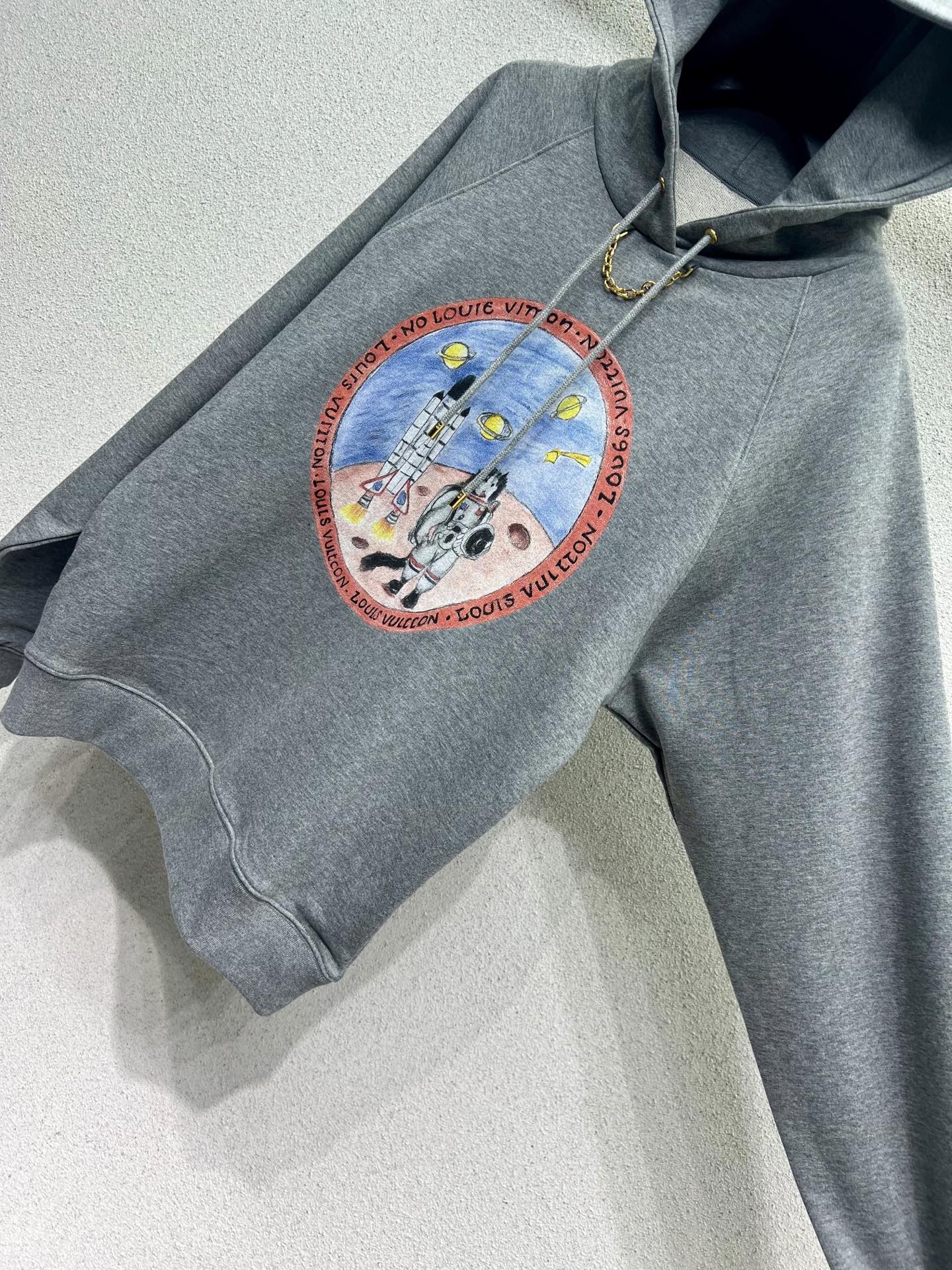 Louis 25fw printed hoodie