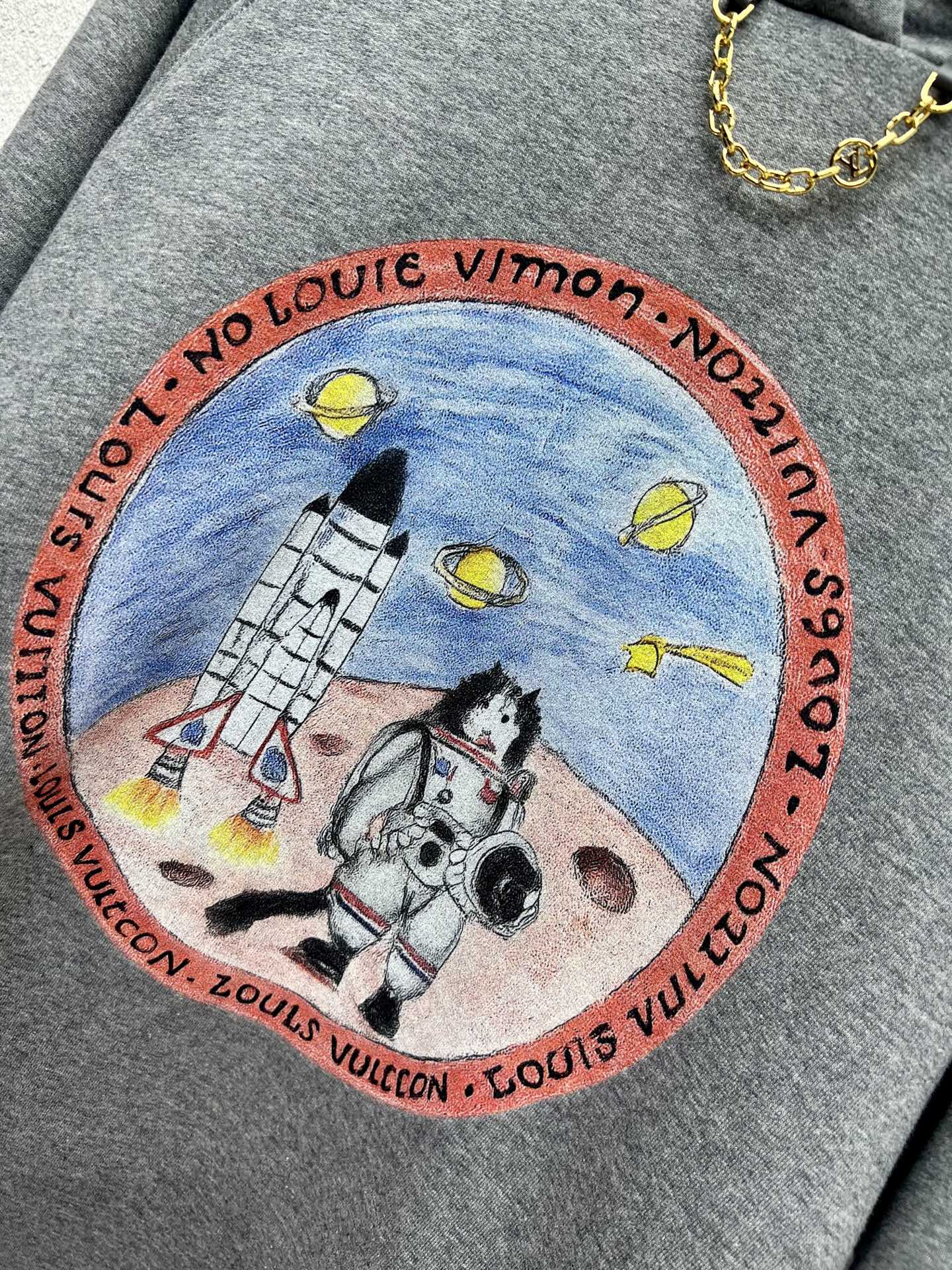 Louis 25fw printed hoodie