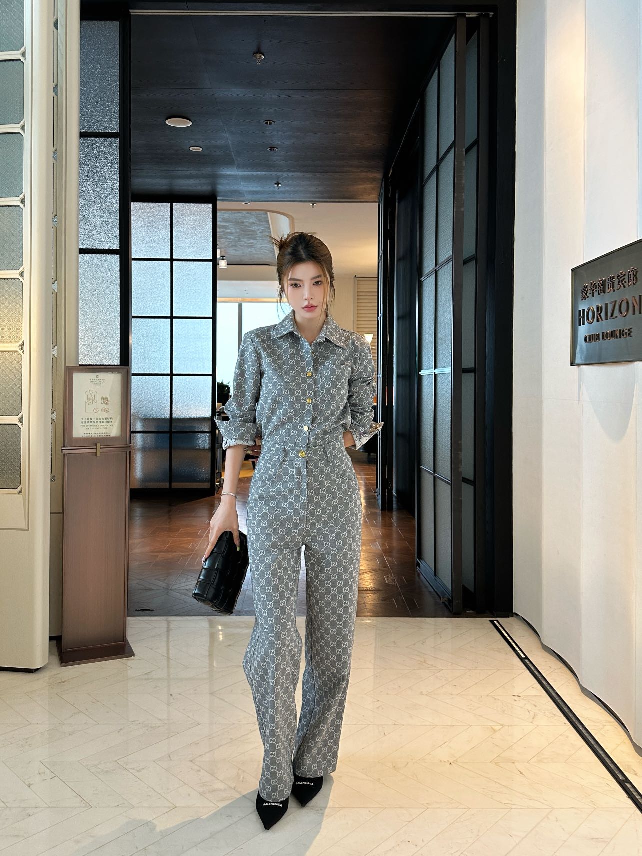 Guc 25fw jacquard pants