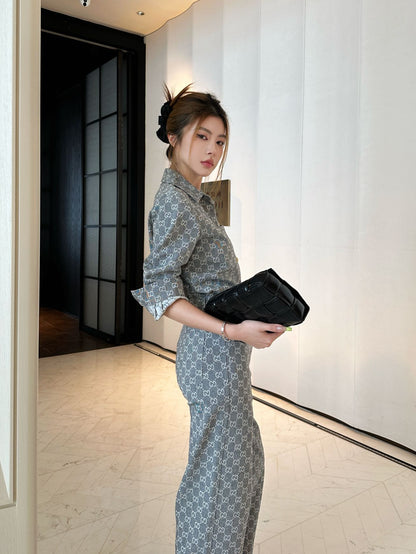 Guc 25fw jacquard pants