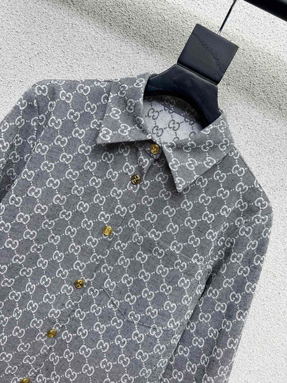 Guc 25fw jacquard shirt