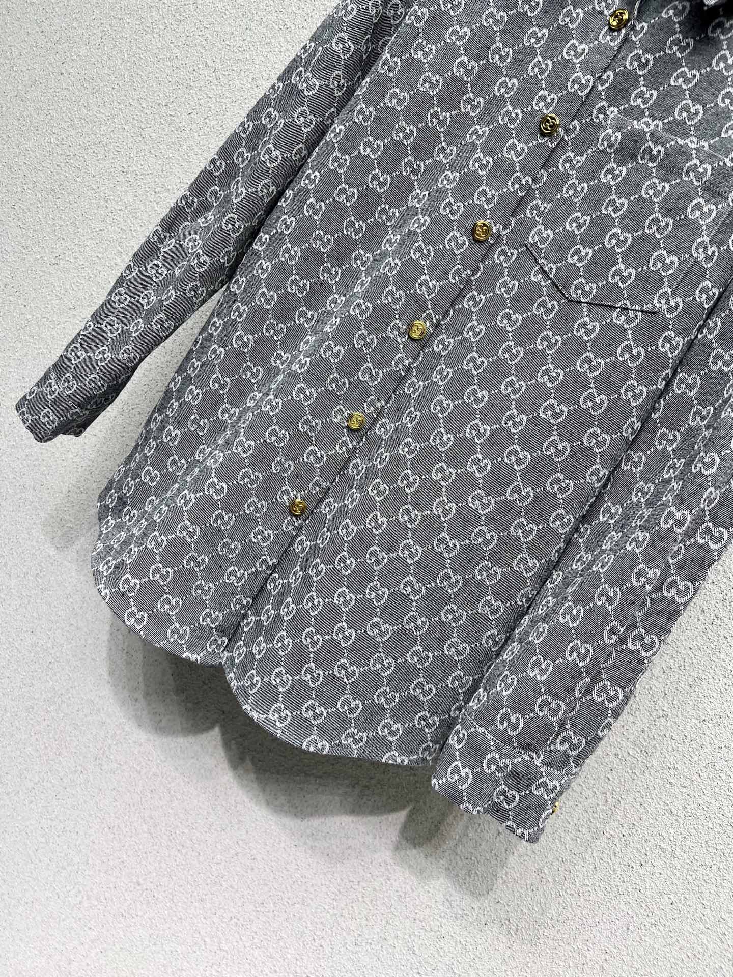 Guc 25fw jacquard shirt