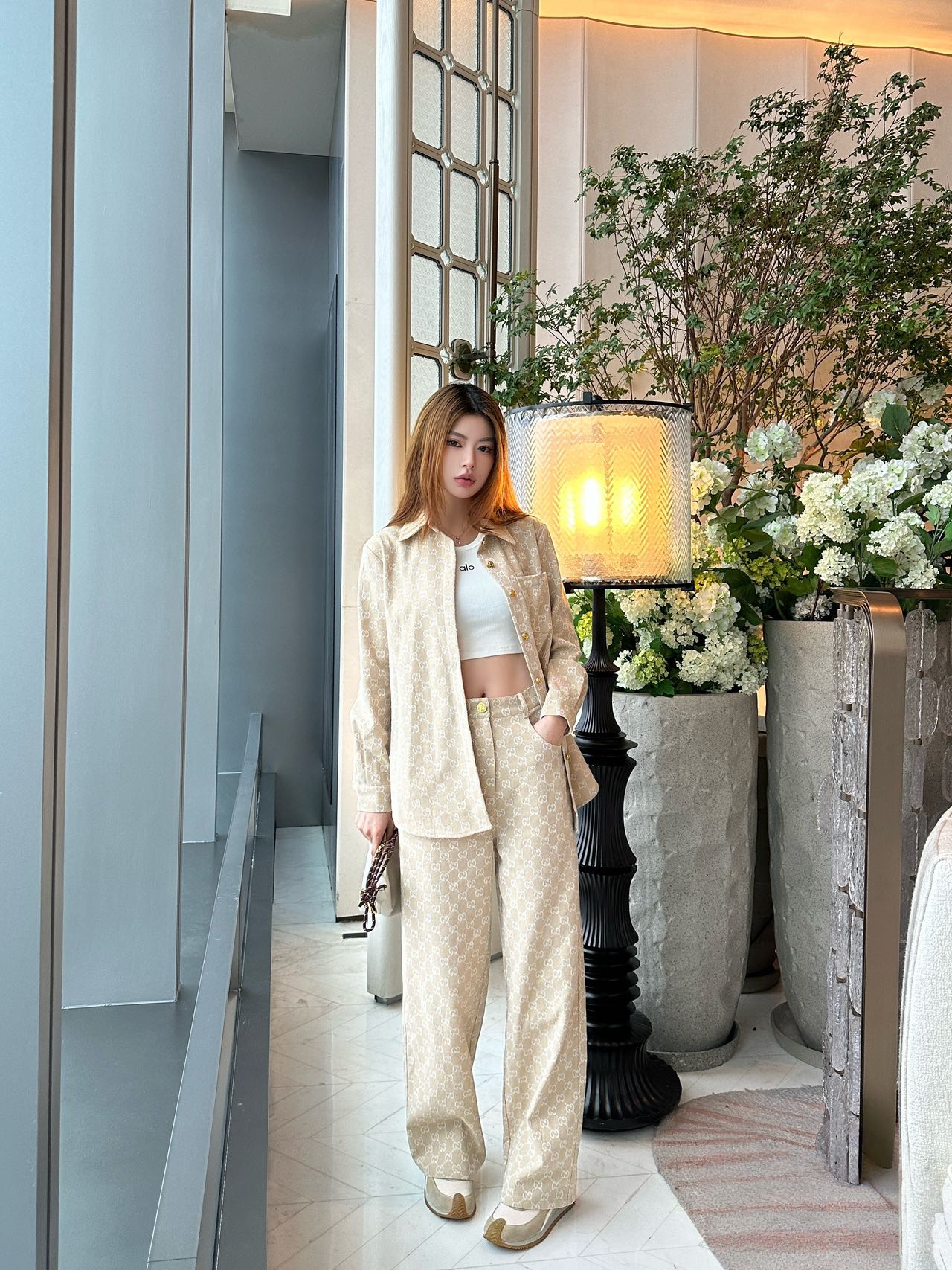 Guc 25fw jacquard shirt