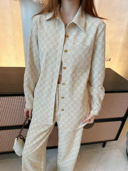 Guc 25fw jacquard shirt