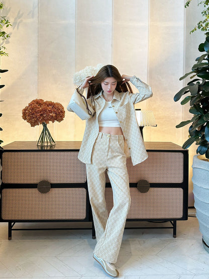 Guc 25fw jacquard pants