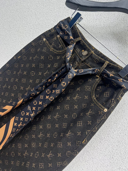 Louis 25fw printed jeans