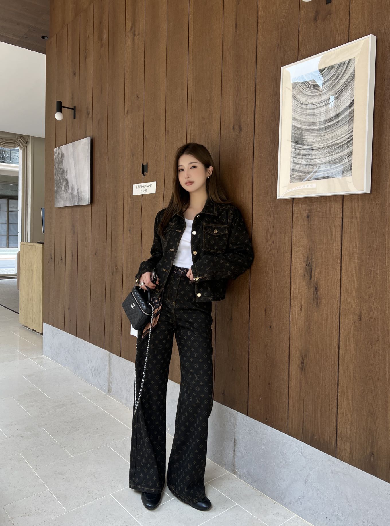 Louis 25fw printed jeans